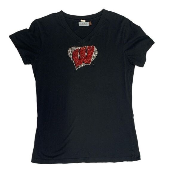 P.Michael WMNS Wisconsin bedazzle T-shirt - Picture 8 of 12